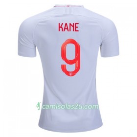 Camisolas de futebol Inglaterra Kane 9 Equipamento Principal Copa do Mundo 2018 Manga Curta